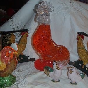 A LOT OF ROOSTERS!!!! 6 ITEMS